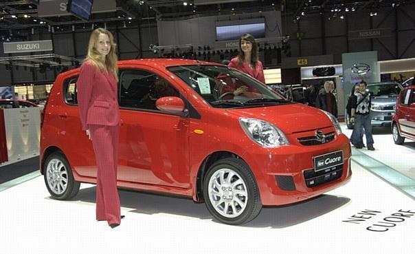 Der Daihatsu Cuore bei seiner Premiere in Genf. Foto: UnitedPictures